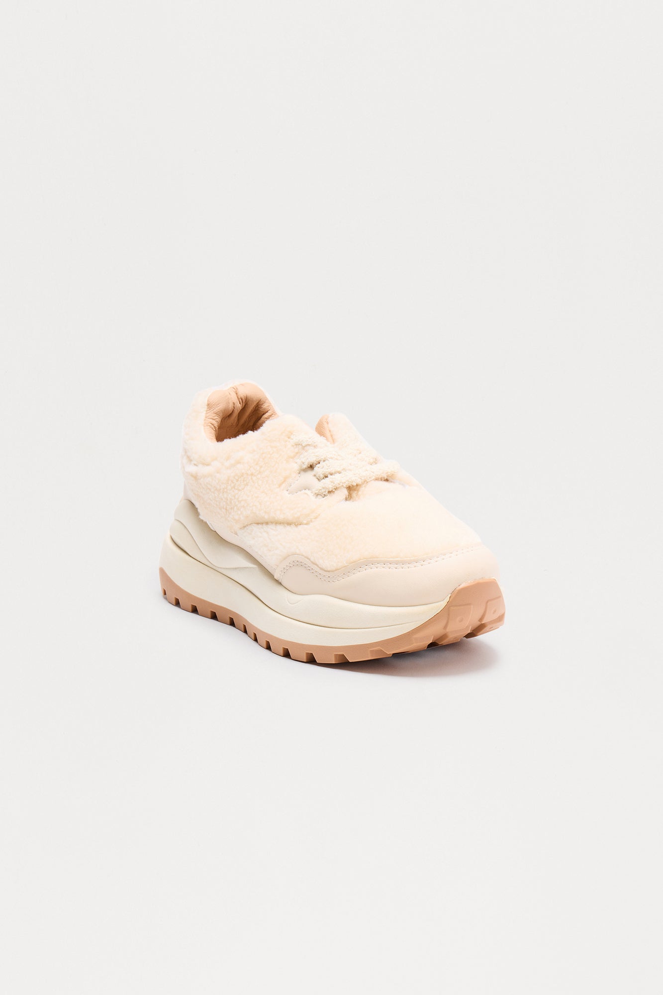 Hutch Sherpa Sneakers - Beige
