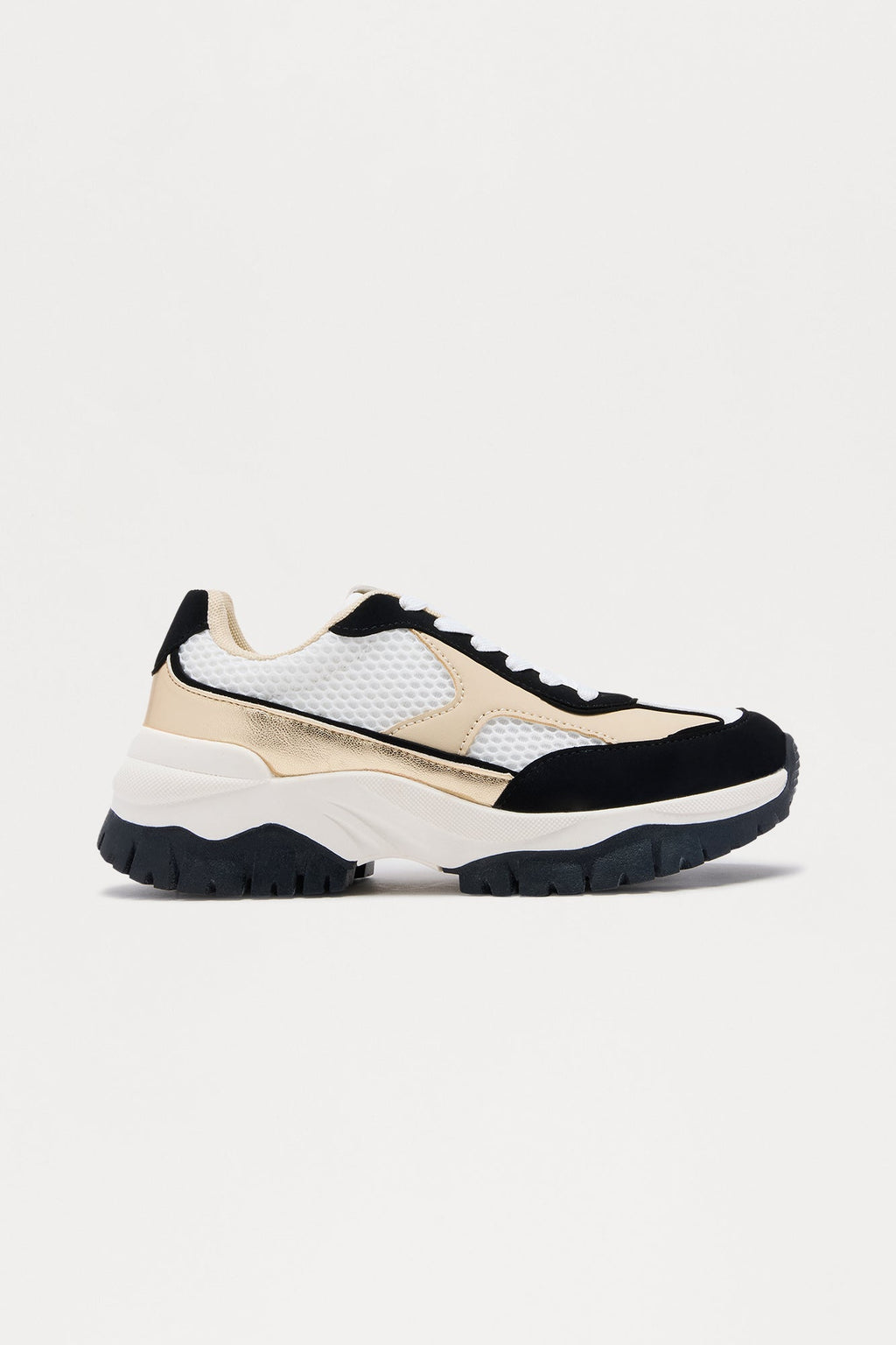Bix Lace Up Sneakers - Black