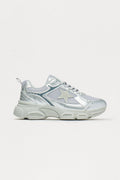 Comet Metallic Lace Up Sneakers - Silver